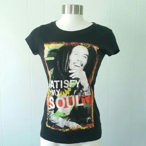 Bob Marley Tshirt Tee Satisfy Soul Reggae Jamaica